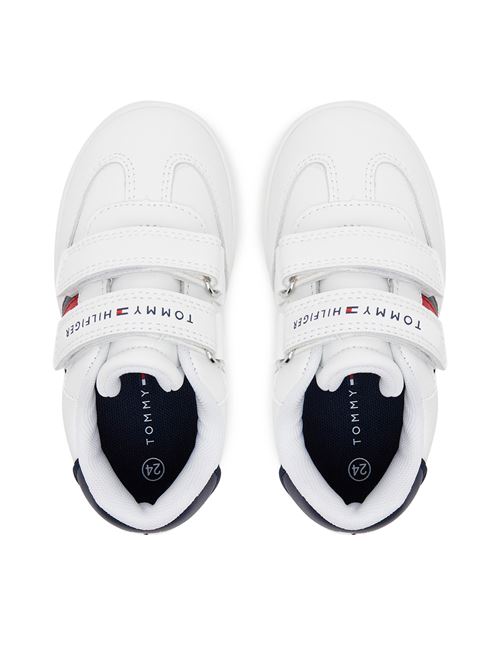 STRIPES SNEAKER BASSA VELCRO TOMMY HILFIGER | 33839 1355/X336